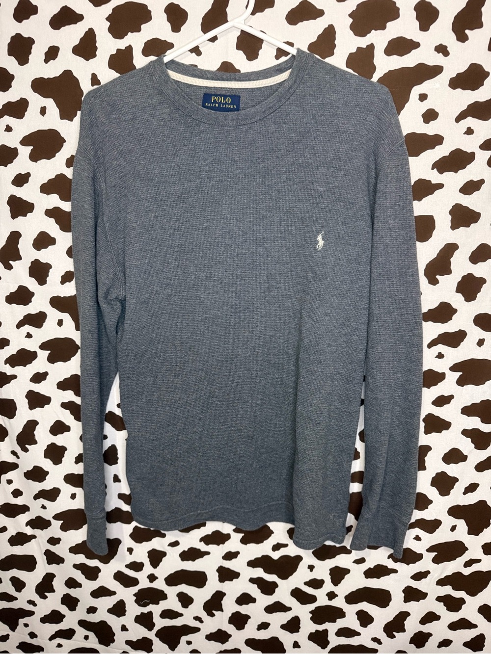 Polo by Ralph Lauren Men's Long-Sleeve Crew Neck Shirt - Heather Gray